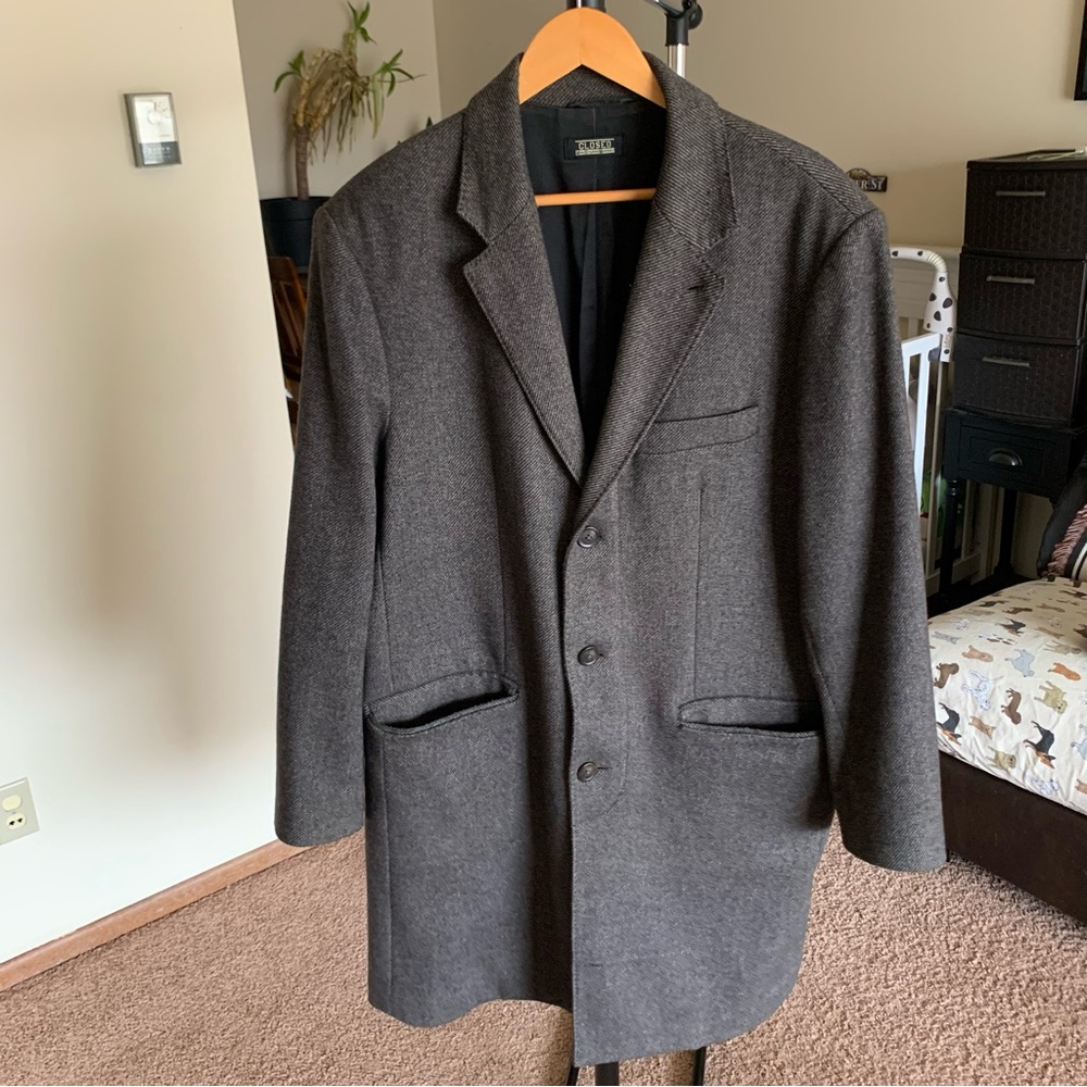 Closed Westport Long Wool Pea Coat Jacket